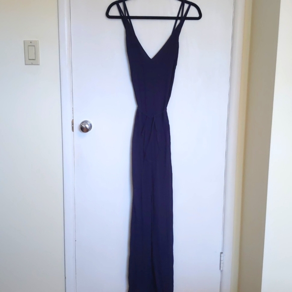 Reformation Long Dress Size S Navy - Picture 1 of 6